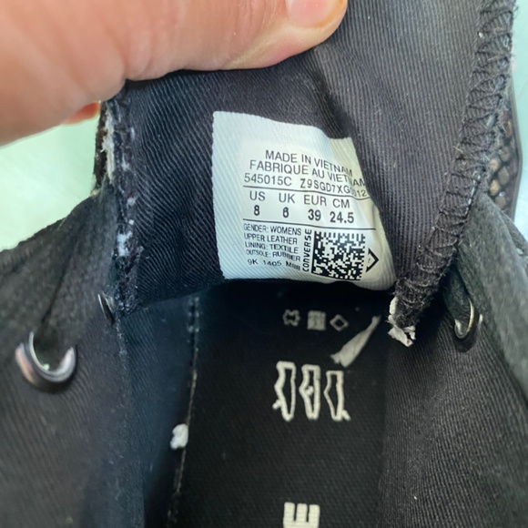 Chuck Taylor’s All Stars Black Size 8 Women’s Converse - Picture 7 of 8